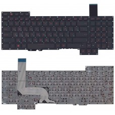 Клавиатура для ноутбука Asus ROG G751, G751J, G751JL, G751JM, G751JT, G751JY Чёрная, без рамки, с подсветкой