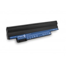 Аккумулятор, батарея для ноутбука Acer Aspire One D255, D260, D270, eMachines 355 Li-Ion 6600mAh, 11.1V OEM Amperin Чёрный
