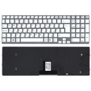 Клавиатура Sony Vaio VPC-EB, VPCEB, 550102M03-203-G белая, без рамки