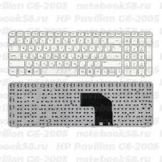 Клавиатура для ноутбука HP Pavilion G6-2005 Белая, с рамкой