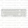 Клавиатура для ноутбука HP Pavilion G6-2032 Белая, с рамкой