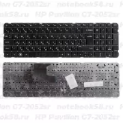 Клавиатура для ноутбука HP Pavilion G7-2052sr Чёрная, без рамки, вертикальный ENTER