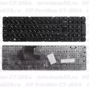 Клавиатура для ноутбука HP Pavilion G7-2054 Чёрная, без рамки, вертикальный ENTER