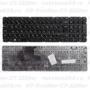 Клавиатура для ноутбука HP Pavilion G7-2228er Чёрная, без рамки, вертикальный ENTER