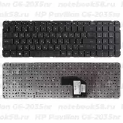 Клавиатура для ноутбука HP Pavilion G6-2035nr Черная, без рамки