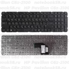 Клавиатура для ноутбука HP Pavilion G6z-2100 Черная, без рамки
