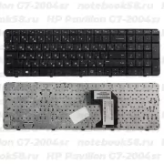 Клавиатура для ноутбука HP Pavilion G7-2004sr Чёрная с рамкой