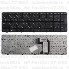 Клавиатура для ноутбука HP Pavilion G7-2192 Чёрная с рамкой