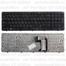 Клавиатура для ноутбука HP Pavilion G7-2252sr Чёрная с рамкой