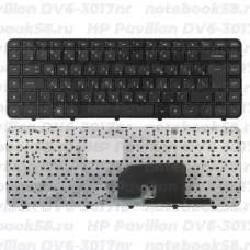 Клавиатура для ноутбука HP Pavilion DV6-3017nr Чёрная, с рамкой