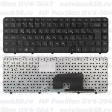 Клавиатура для ноутбука HP Pavilion DV6-3047 Чёрная, с рамкой