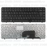 Клавиатура для ноутбука HP Pavilion DV6t-3000 Чёрная, с рамкой