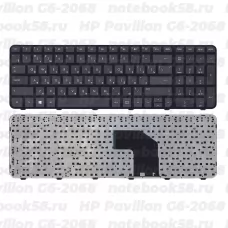 Клавиатура для ноутбука HP Pavilion G6-2068 черная, с рамкой