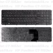 Клавиатура для ноутбука HP Pavilion G7-1052er Черная