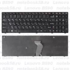 Клавиатура для ноутбука Lenovo B590 Черная, с рамкой