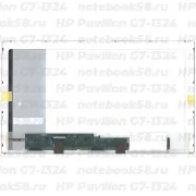 Матрица для ноутбука HP Pavilion G7-1324 (1600x900 HD+) TN, 40pin, Глянцевая