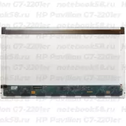 Матрица для ноутбука HP Pavilion G7-2201er (1600x900 HD+) TN, 40pin, Глянцевая