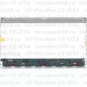 Матрица для ноутбука HP Pavilion G7-1374 (1600x900 HD+) TN, 40pin, Глянцевая