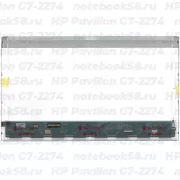 Матрица для ноутбука HP Pavilion G7-2274 (1600x900 HD+) TN, 40pin, Глянцевая