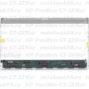 Матрица для ноутбука HP Pavilion G7-2316sr (1600x900 HD+) TN, 40pin, Глянцевая