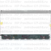 Матрица для ноутбука HP Pavilion G7-2360er (1600x900 HD+) TN, 40pin, Глянцевая