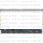 Матрица для ноутбука HP Pavilion G7-1078sr (1600x900 HD+) TN, 40pin, Глянцевая