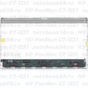 Матрица для ноутбука HP Pavilion G7-1231 (1600x900 HD+) TN, 40pin, Глянцевая