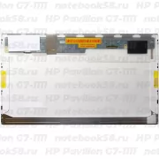 Матрица для ноутбука HP Pavilion G7-1111 (1600x900 HD+) TN, 40pin, Матовая