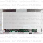 Матрица для ноутбука HP Pavilion G7-1326sr (1600x900 HD+) TN, 40pin, Матовая