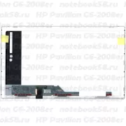 Матрица для ноутбука HP Pavilion G6-2008er (1366x768 HD) TN, 40pin, Матовая