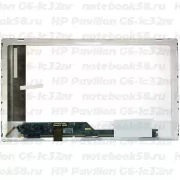 Матрица для ноутбука HP Pavilion G6-1c32nr (1366x768 HD) TN, 40pin, Глянцевая