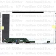 Матрица для ноутбука HP Pavilion G6-1209er (1366x768 HD) TN, 40pin, Матовая