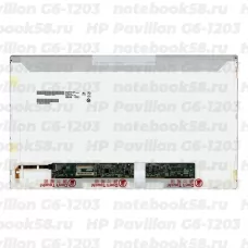 Матрица для ноутбука HP Pavilion G6-1203 (1366x768 HD) TN, 40pin, Глянцевая