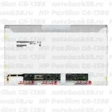 Матрица для ноутбука HP Pavilion G6-1386 (1366x768 HD) TN, 40pin, Глянцевая