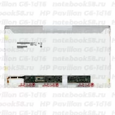 Матрица для ноутбука HP Pavilion G6-1d16 (1366x768 HD) TN, 40pin, Глянцевая