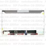 Матрица для ноутбука HP Pavilion G6-2205sr (1366x768 HD) TN, 40pin, Матовая