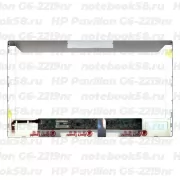Матрица для ноутбука HP Pavilion G6-2219nr (1366x768 HD) TN, 40pin, Матовая
