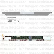 Матрица для ноутбука HP Pavilion G6-2026sr (1366x768 HD) TN, 40pin, Матовая