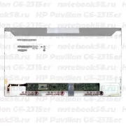 Матрица для ноутбука HP Pavilion G6-2315er (1366x768 HD) TN, 40pin, Матовая