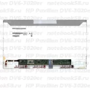 Матрица для ноутбука HP Pavilion DV6-3020er (1366x768 HD) TN, 40pin, Матовая