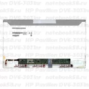 Матрица для ноутбука HP Pavilion DV6-3031nr (1366x768 HD) TN, 40pin, Матовая