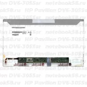 Матрица для ноутбука HP Pavilion DV6-3055sr (1366x768 HD) TN, 40pin, Матовая