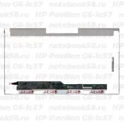 Матрица для ноутбука HP Pavilion G6-1c57 (1366x768 HD) TN, 40pin, Глянцевая