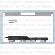 Матрица для ноутбука HP Pavilion G6-2213nr (1366x768 HD) TN, 40pin, Матовая