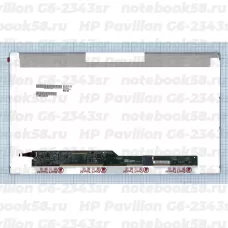 Матрица для ноутбука HP Pavilion G6-2343sr (1366x768 HD) TN, 40pin, Матовая