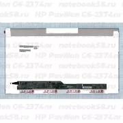 Матрица для ноутбука HP Pavilion G6-2374nr (1366x768 HD) TN, 40pin, Матовая