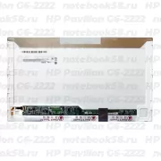 Матрица для ноутбука HP Pavilion G6-2222 (1366x768 HD) TN, 40pin, Глянцевая