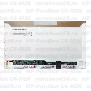 Матрица для ноутбука HP Pavilion G6-1026 (1366x768 HD) TN, 40pin, Глянцевая