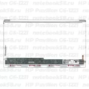 Матрица для ноутбука HP Pavilion G6-1221 (1366x768 HD) TN, 40pin, Глянцевая