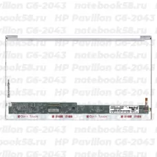 Матрица для ноутбука HP Pavilion G6-2043 (1366x768 HD) TN, 40pin, Глянцевая